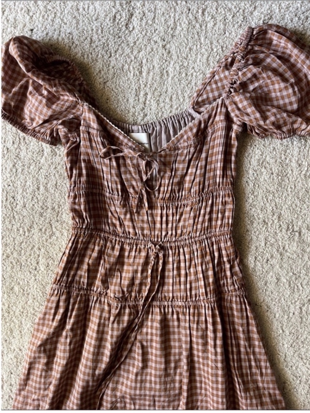 Reformation Rhett Midi Dress in Audrie Check - Picture 6 of 11